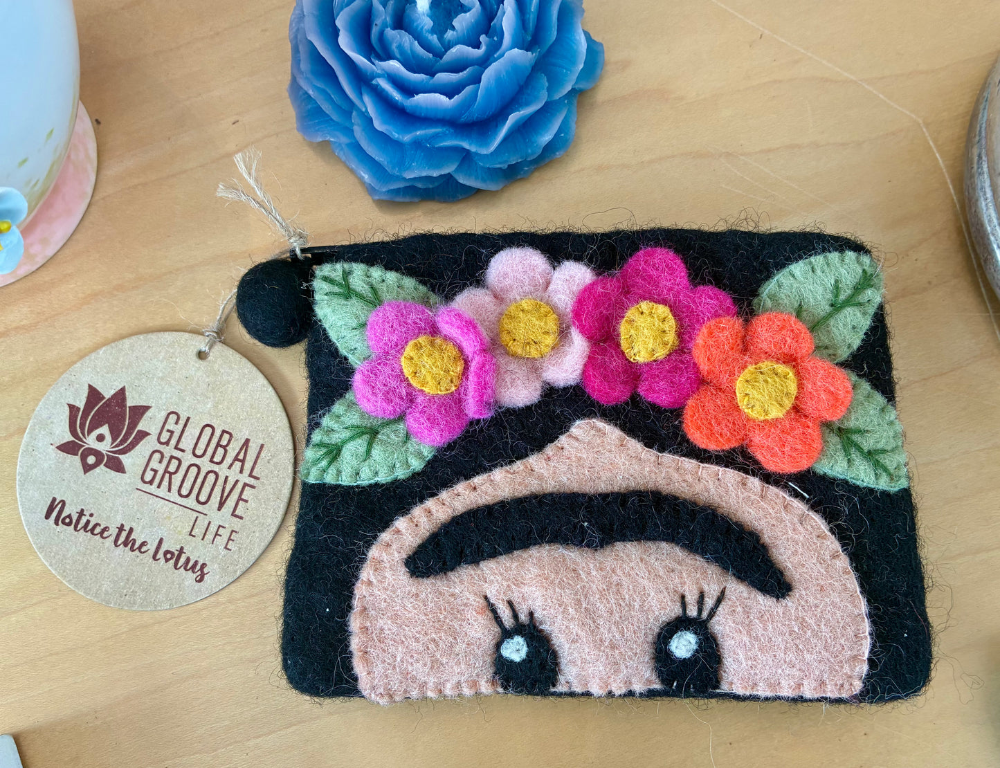 Frida Felt Coin Purse
