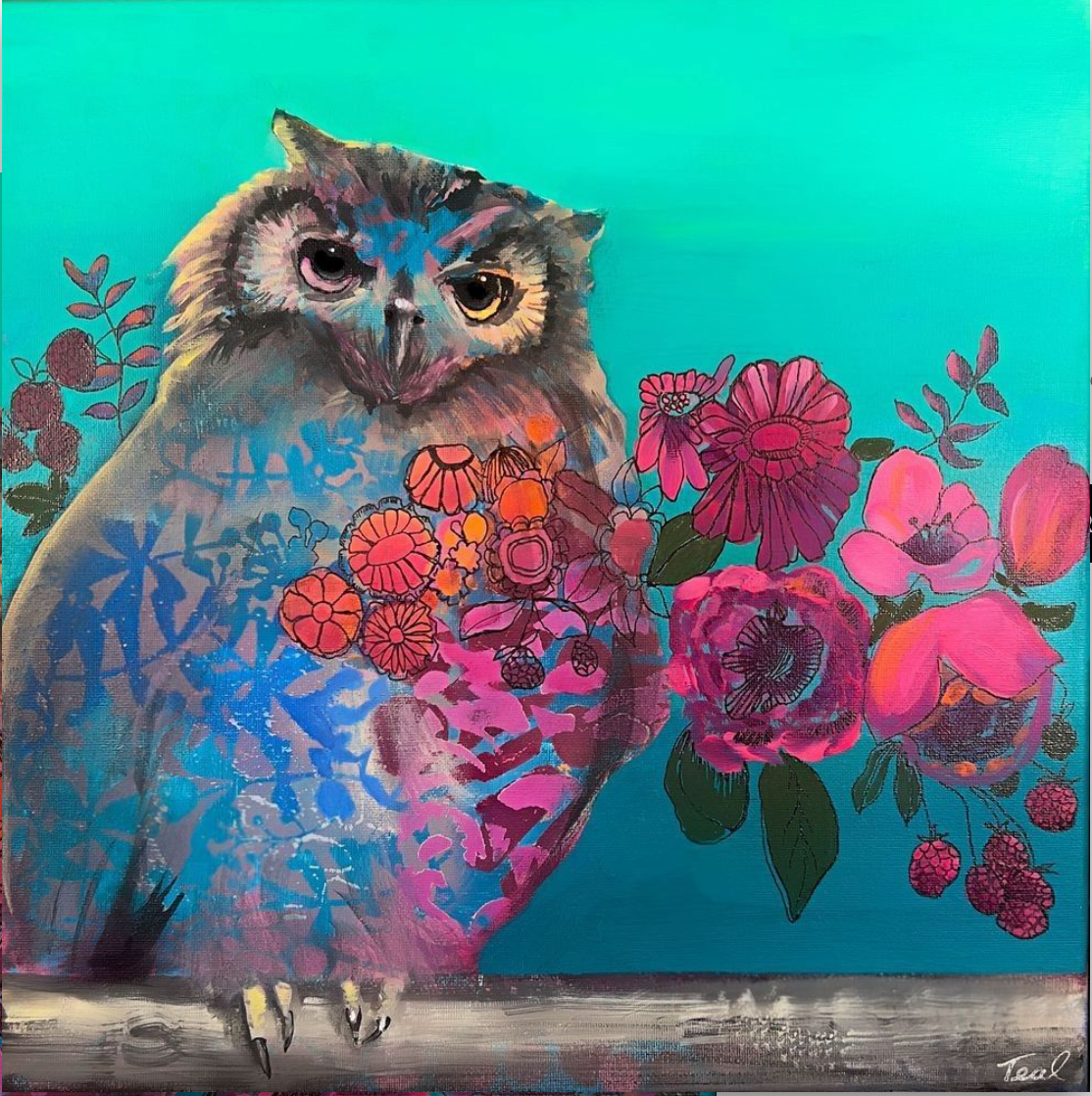 Owl with Berries