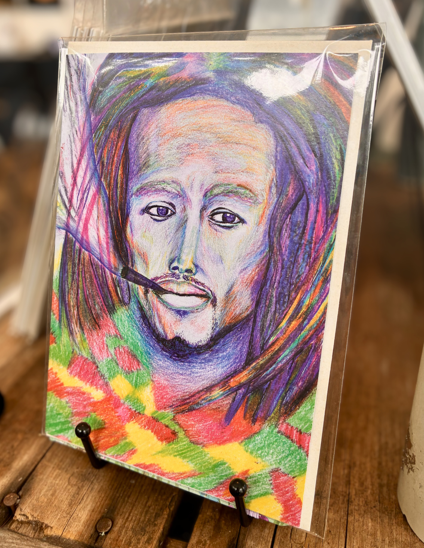 "Bob Marley" Greeting Card