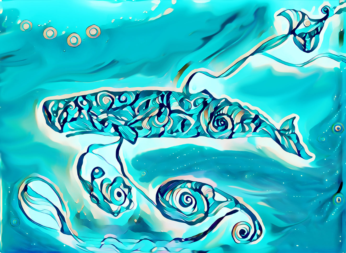 Sperm Whale Hunting For Squid in the Abyss