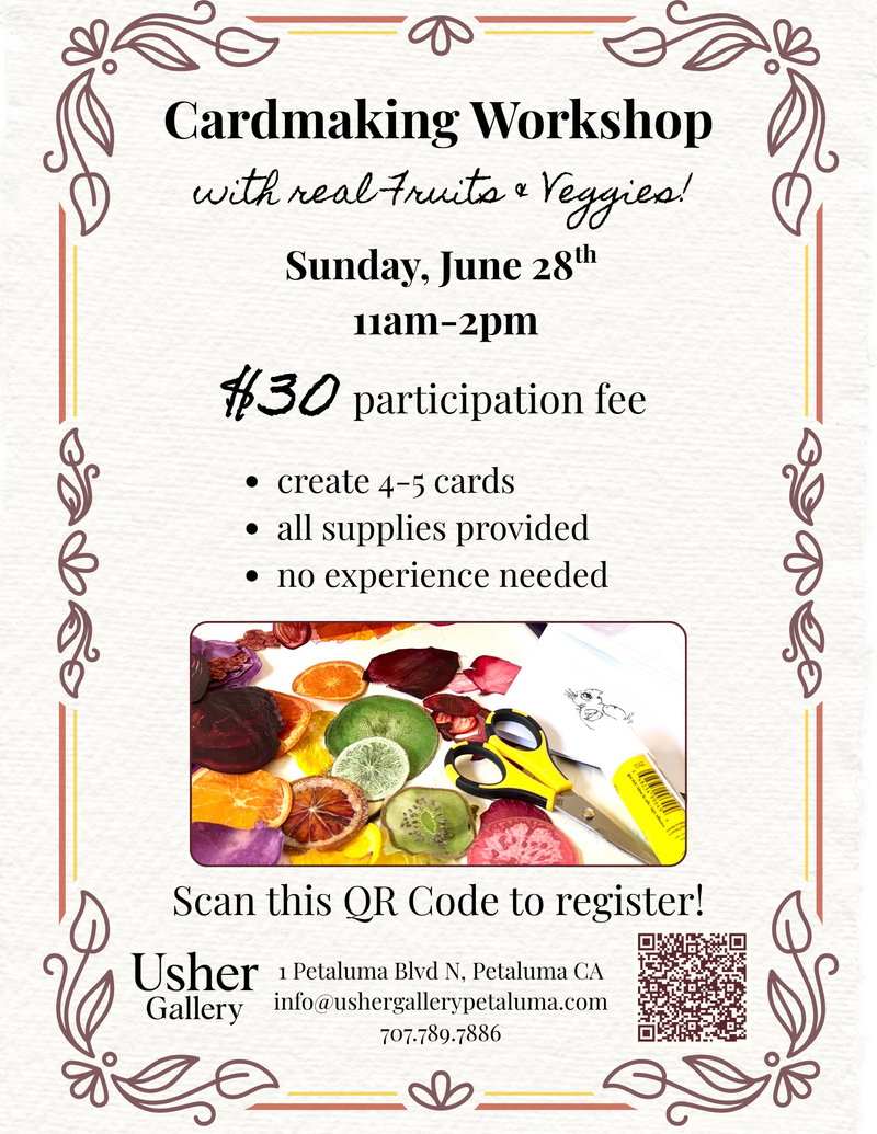 Cardmaking Workshop with Real Fruits & Veggies