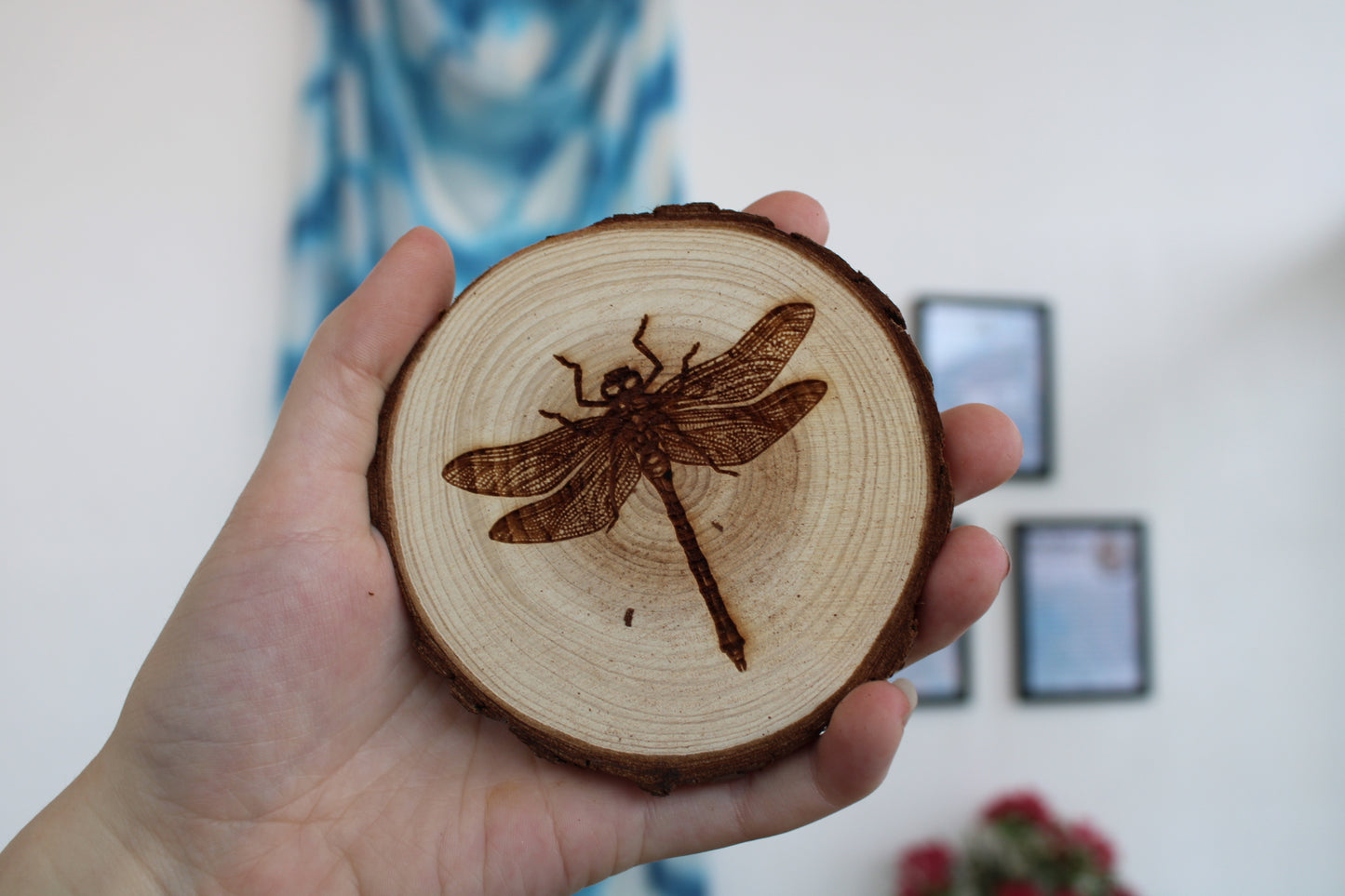 Wood-Burned Engraved Coasters
