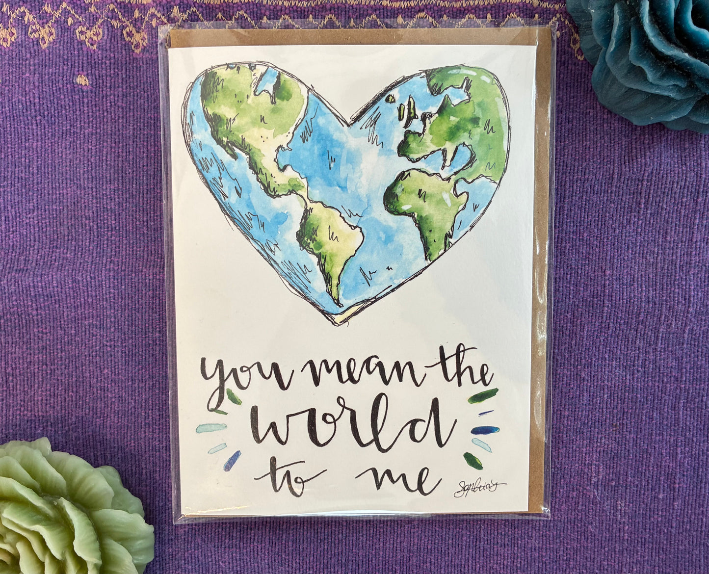 You Mean The World To Me Greeting Card