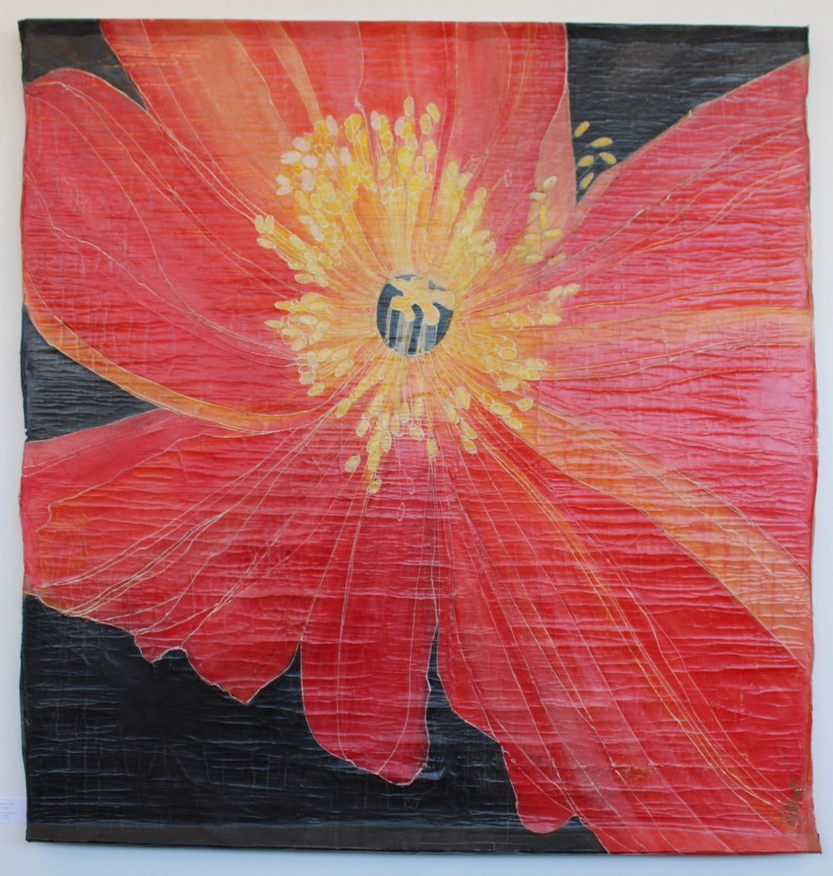 Crimson Poppy Tapestry