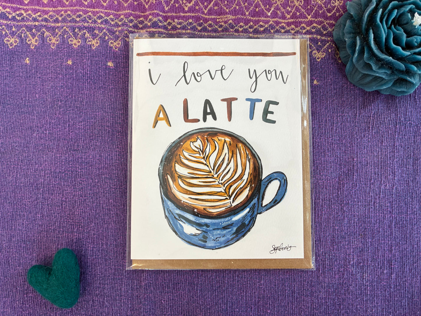 I Love You A Latte Greeting Card