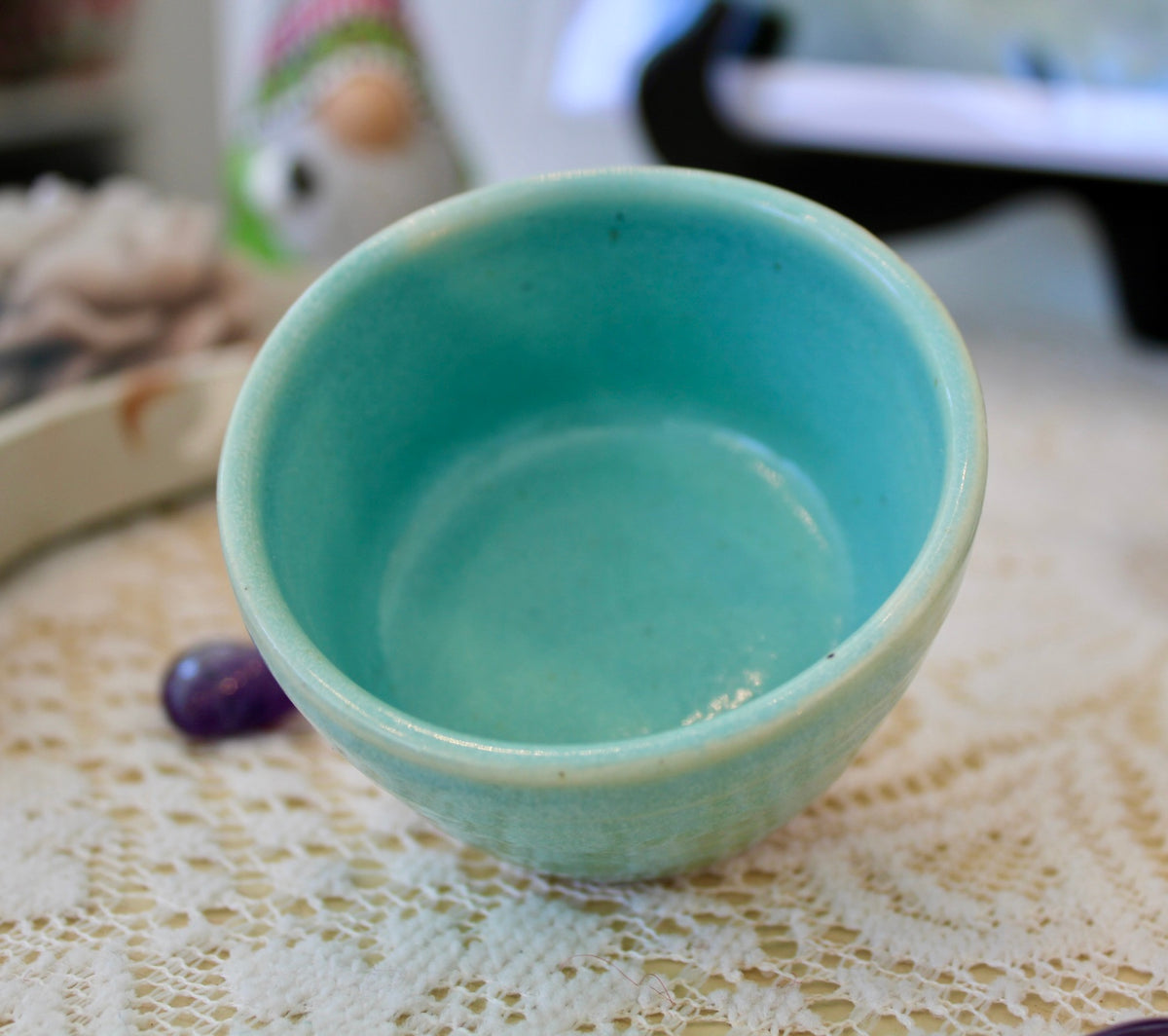 Tiny Light Blue Ceramic Cup