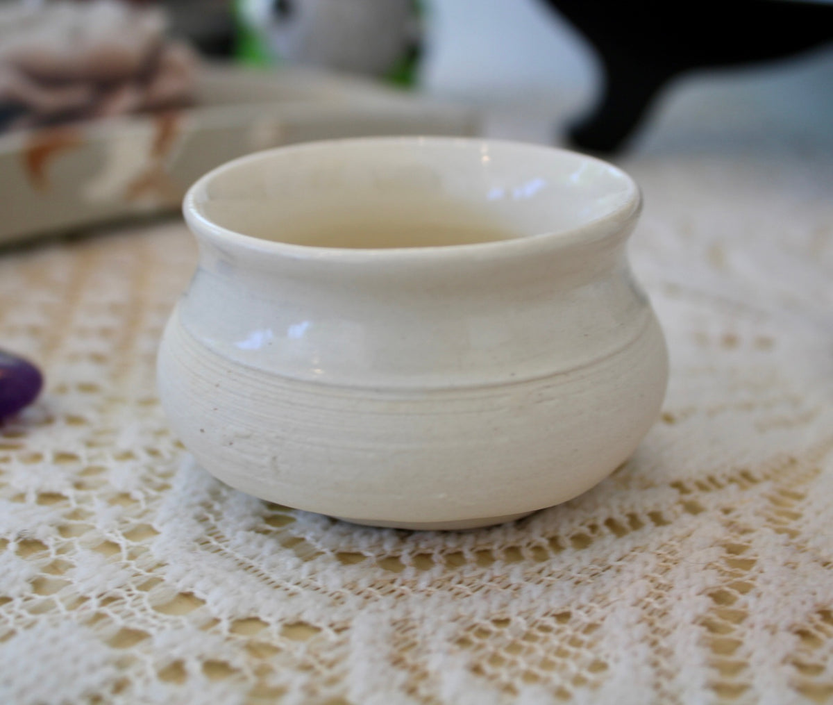 Tiny White Vase