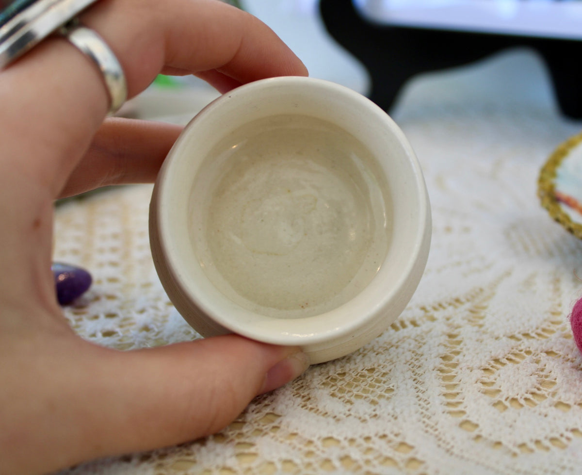 Tiny White Vase