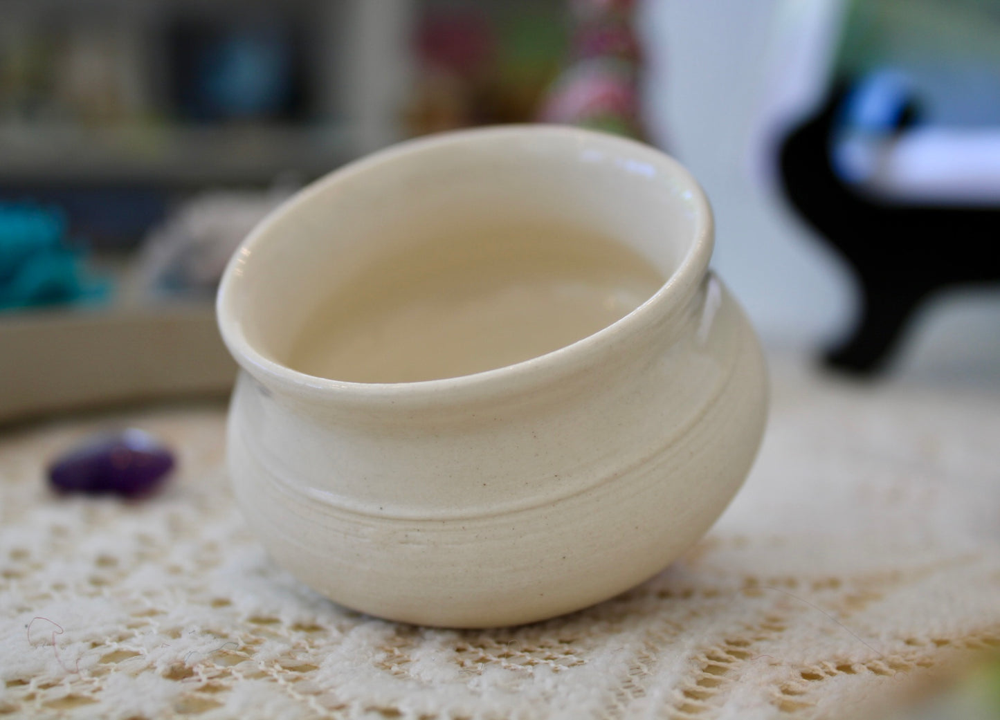Tiny White Vase