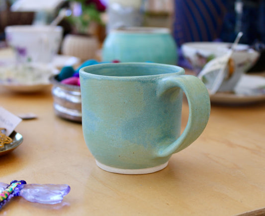 Robin's Egg Blue Cappuccino Cup