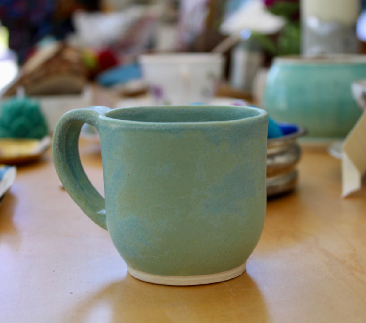 Robin's Egg Blue Cappuccino Cup