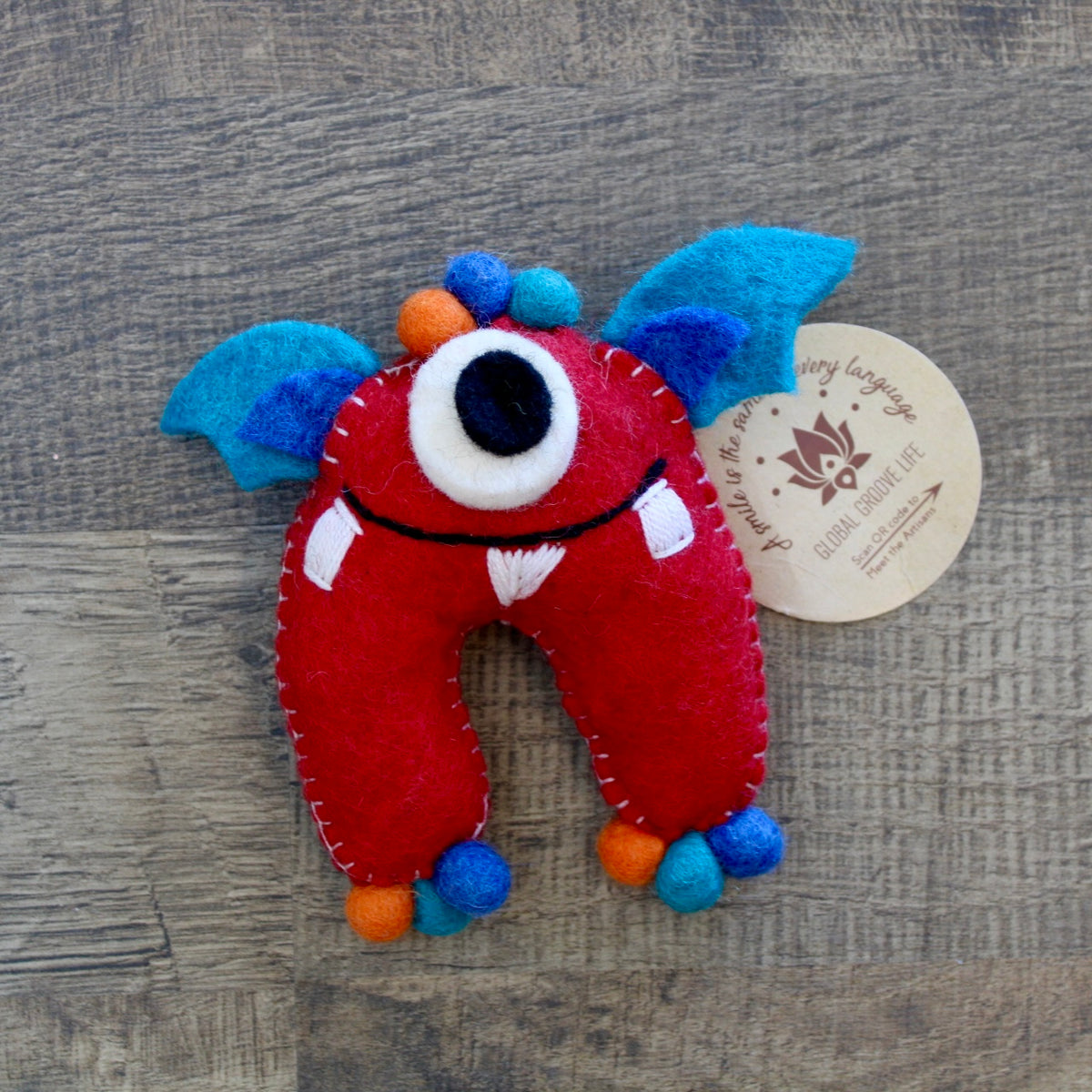 Red Felt Monster - Tooth Fairy Pillow