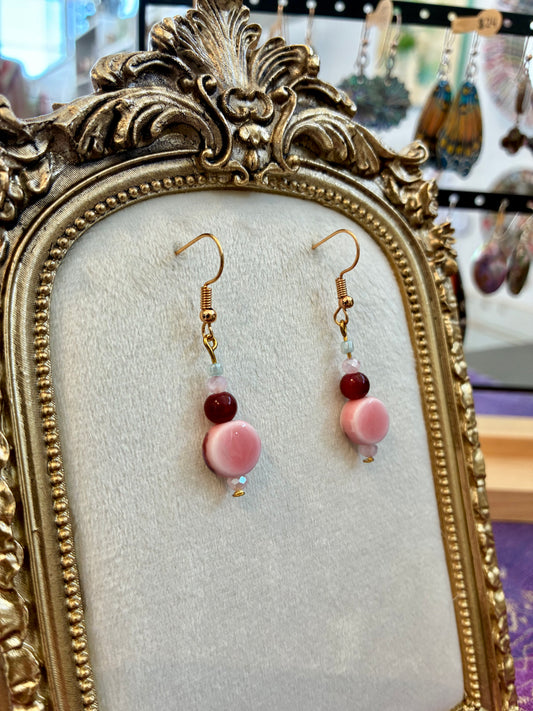 Petal Pink Dangle Earrings