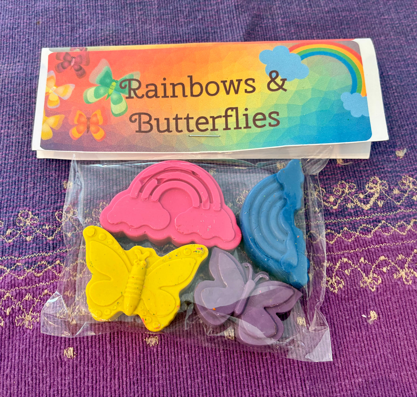 Rainbows & Butterflies - Crayon Bag