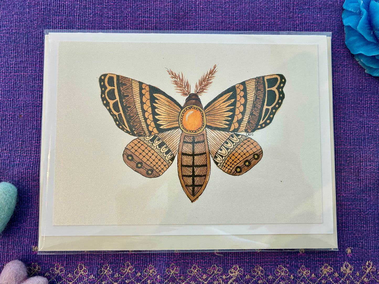Birthstone Moth Cards
