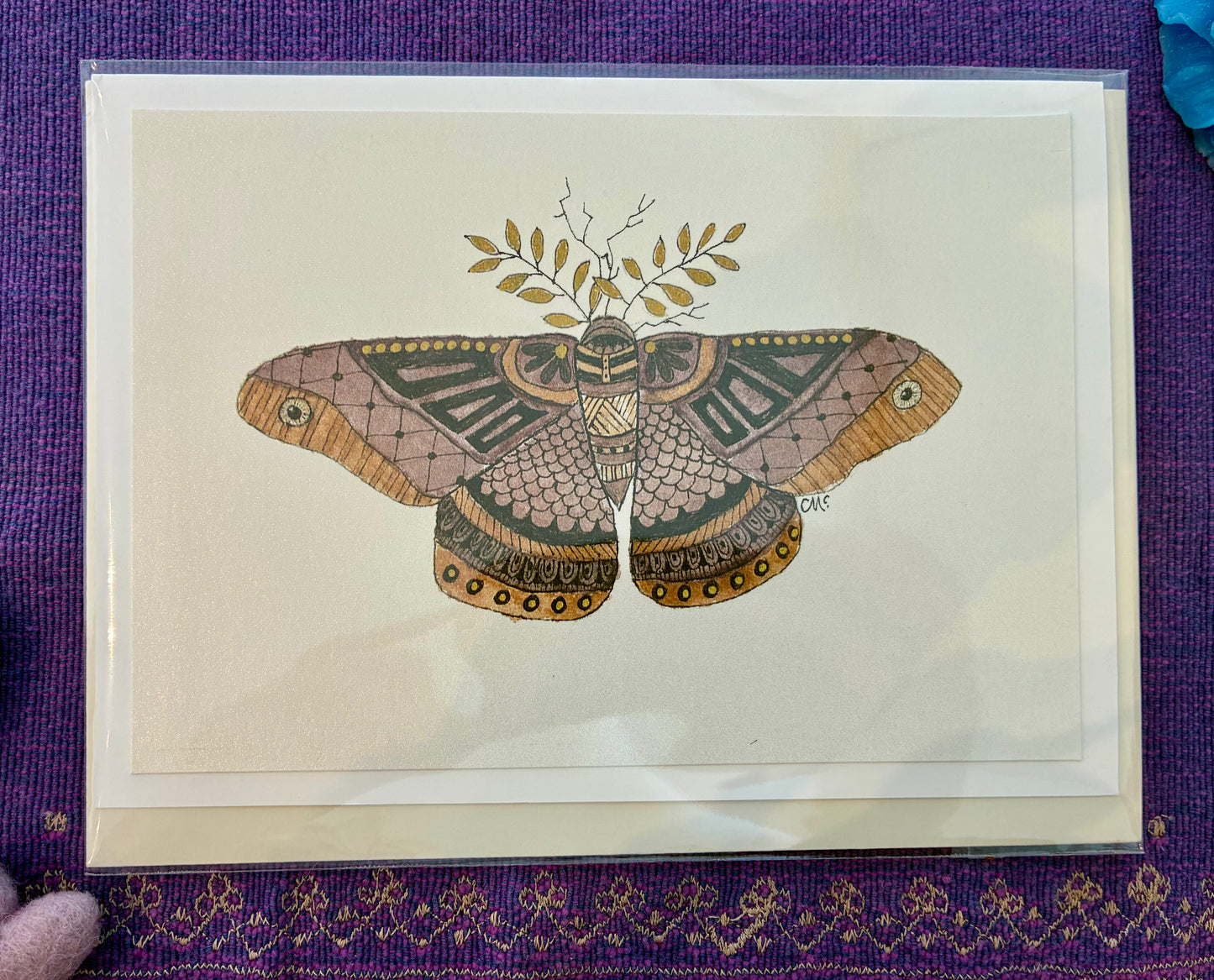 Birthstone Moth Cards