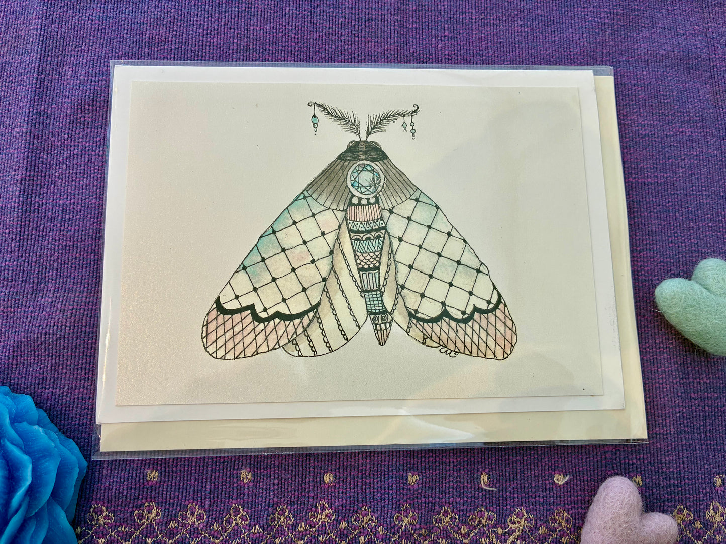 Birthstone Moth Cards
