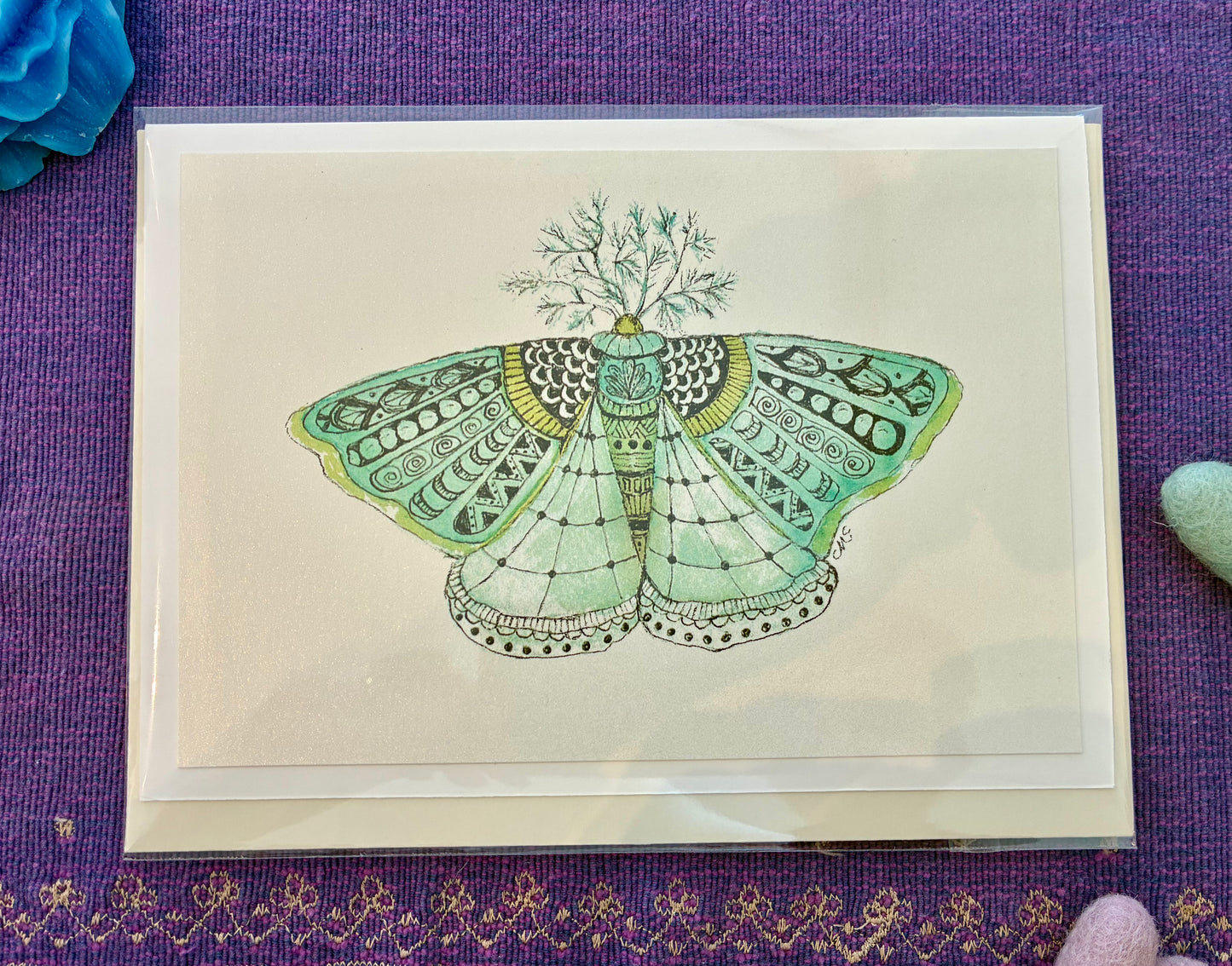 Birthstone Moth Cards