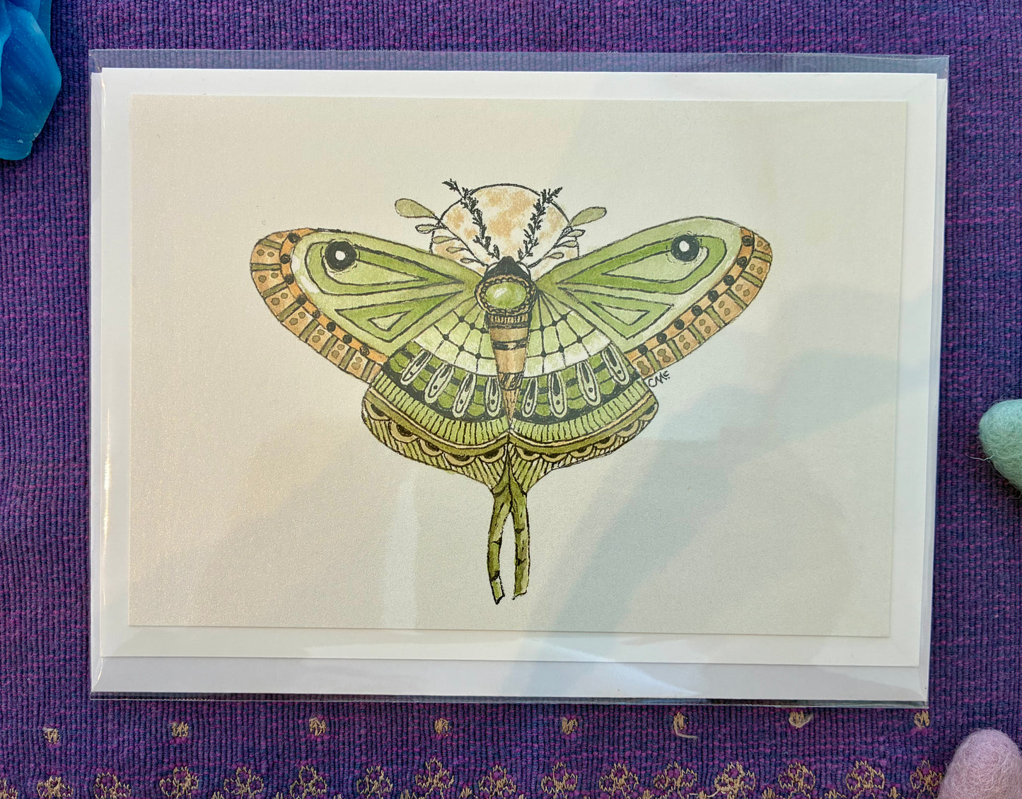 Birthstone Moth Cards