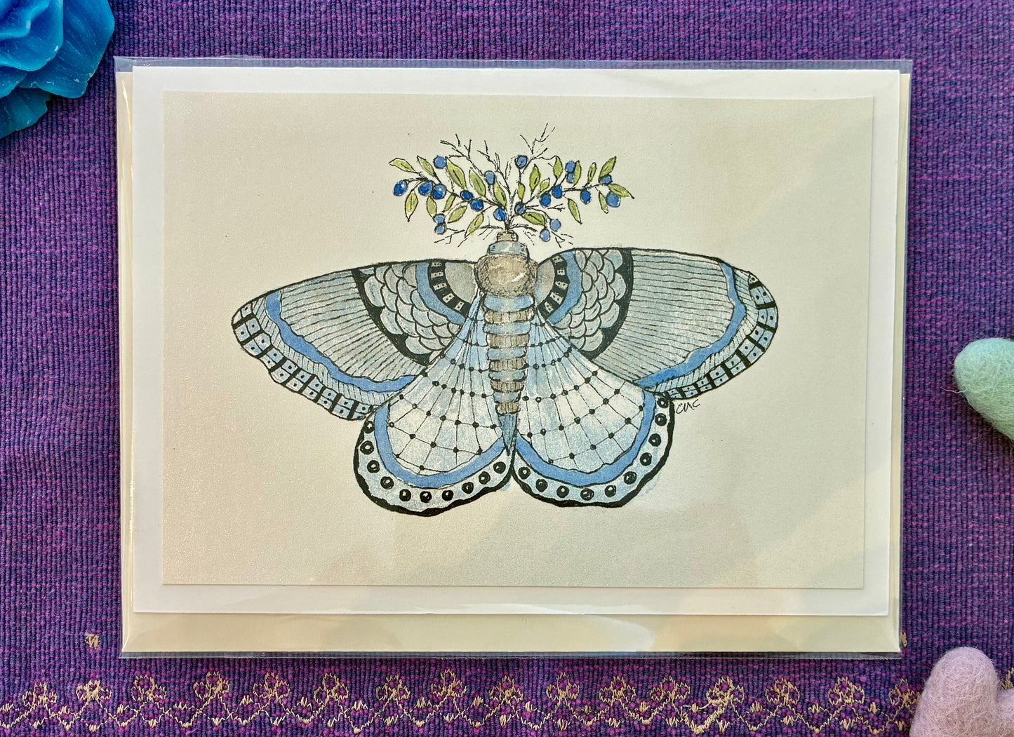 Birthstone Moth Cards