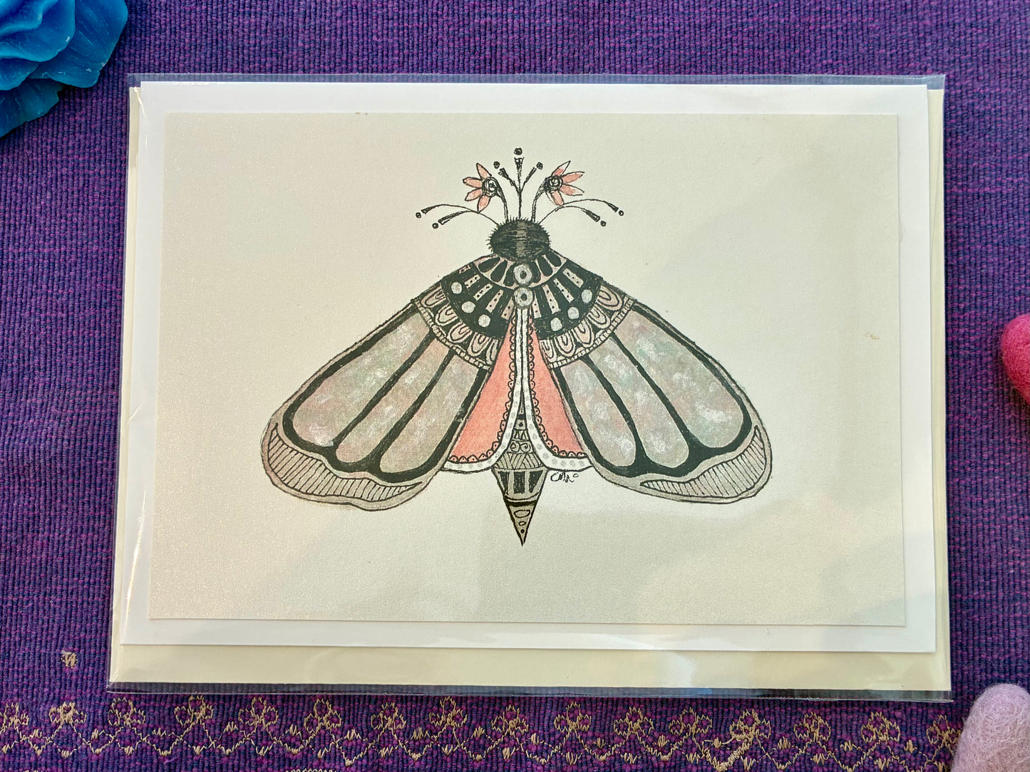 Birthstone Moth Cards