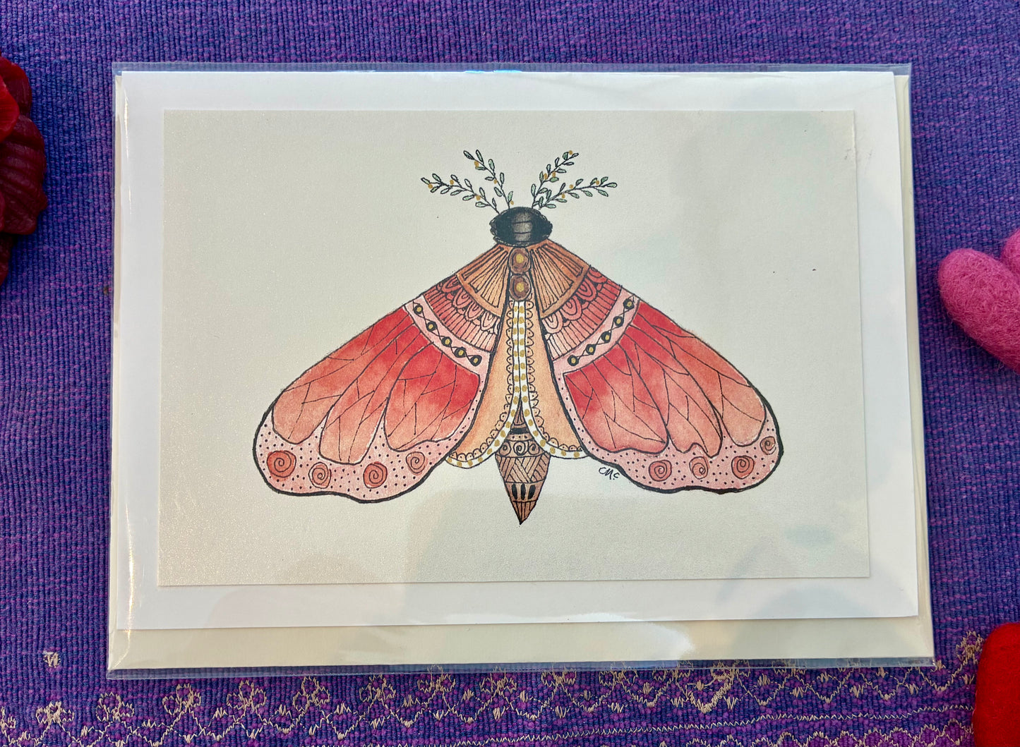 Birthstone Moth Cards