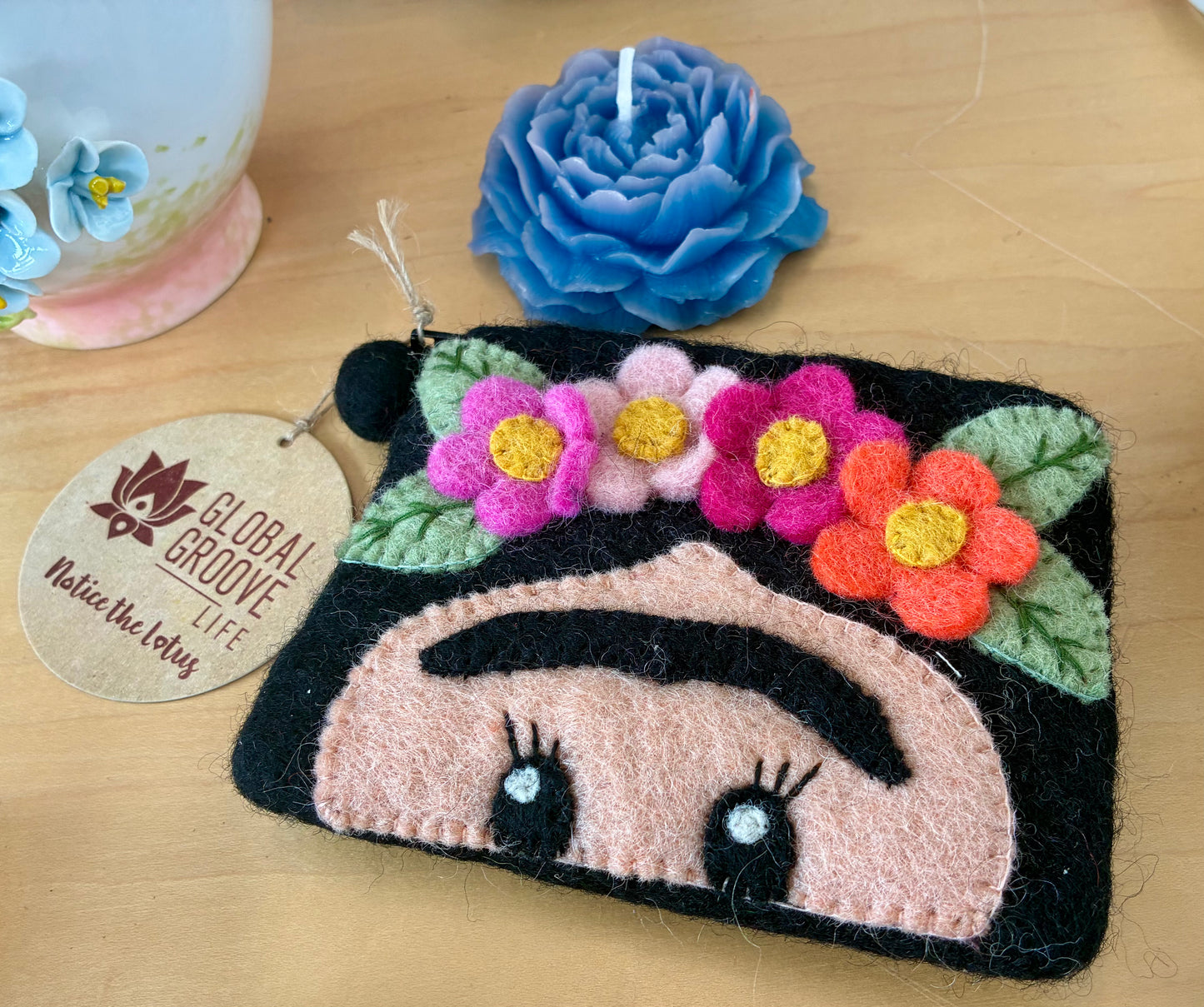 Frida Felt Coin Purse