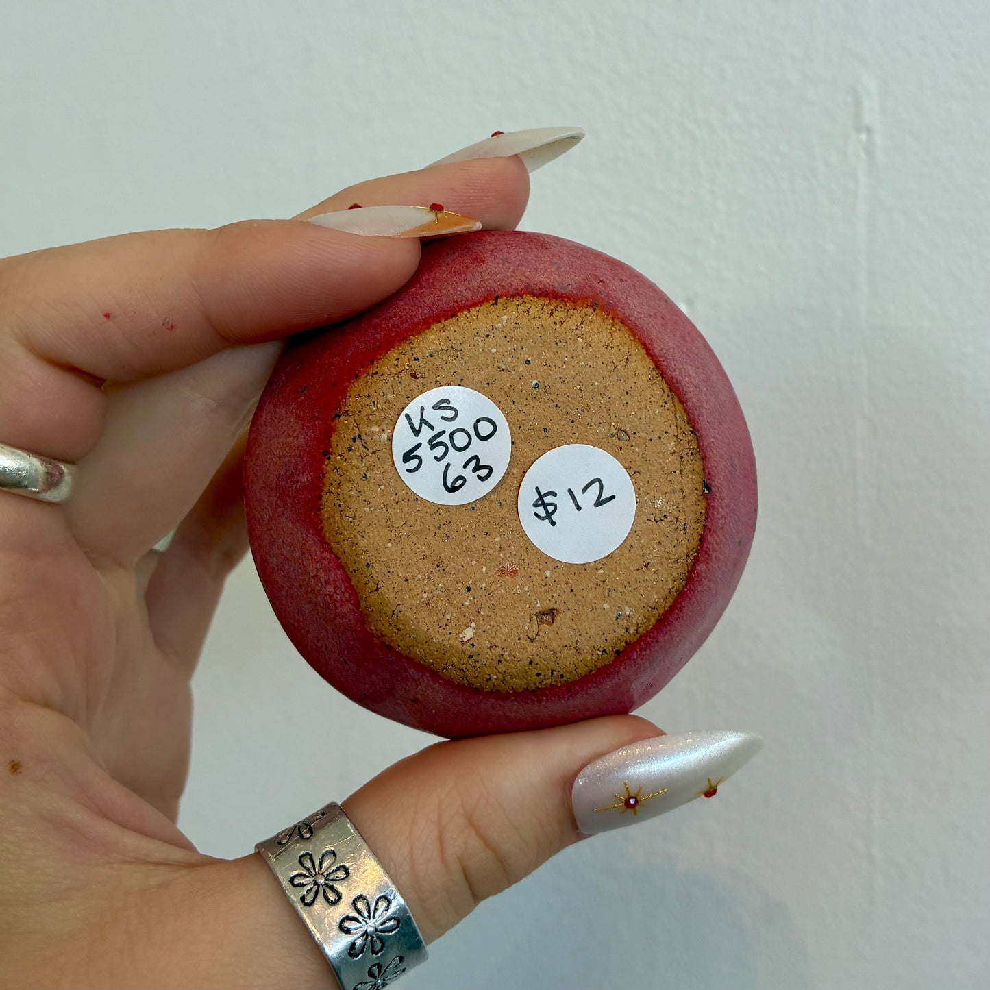 Tiny Pink Spiral Bowl