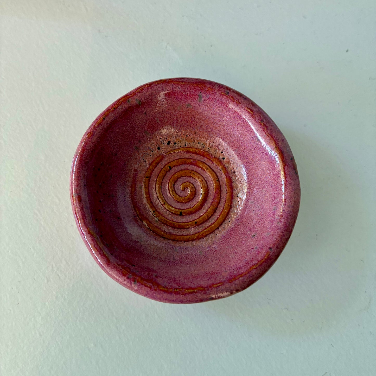 Tiny Pink Spiral Bowl