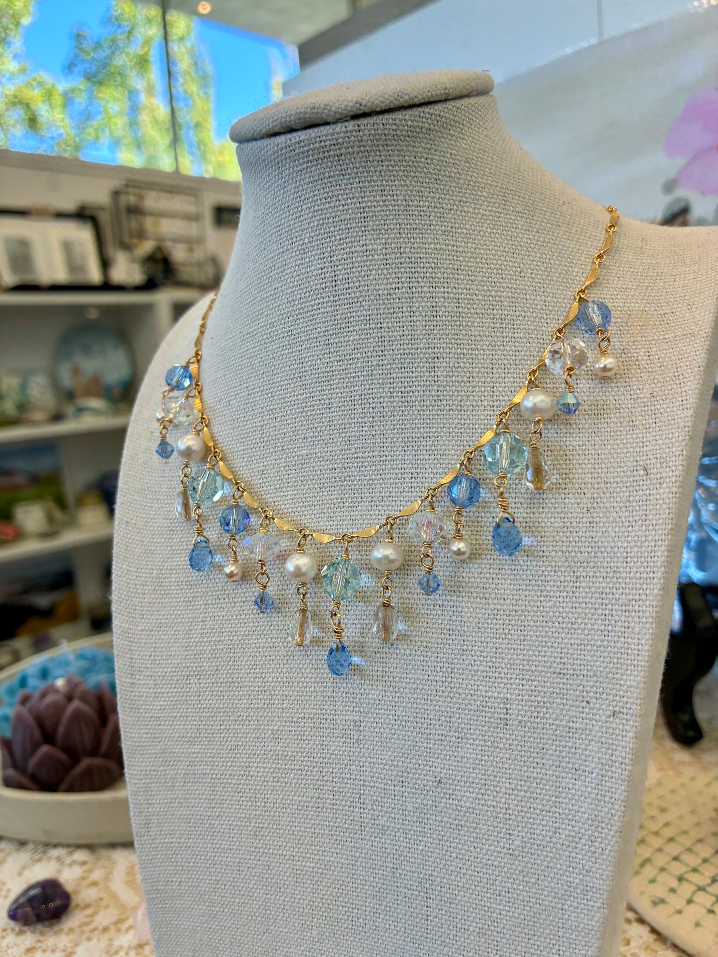 Soiree Elegance Necklace - Winter Frost