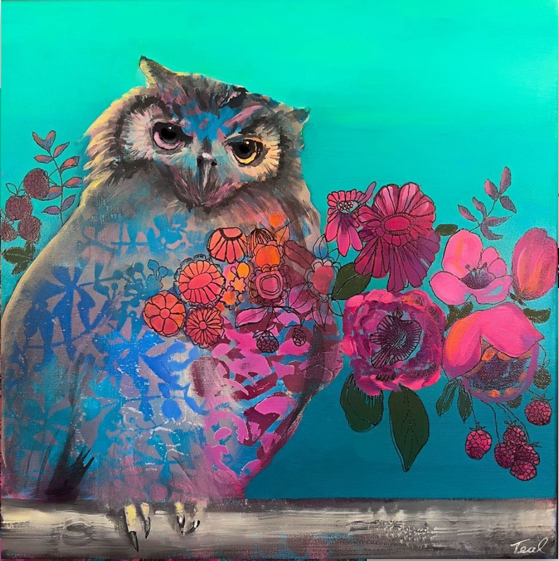 Owl with Berries