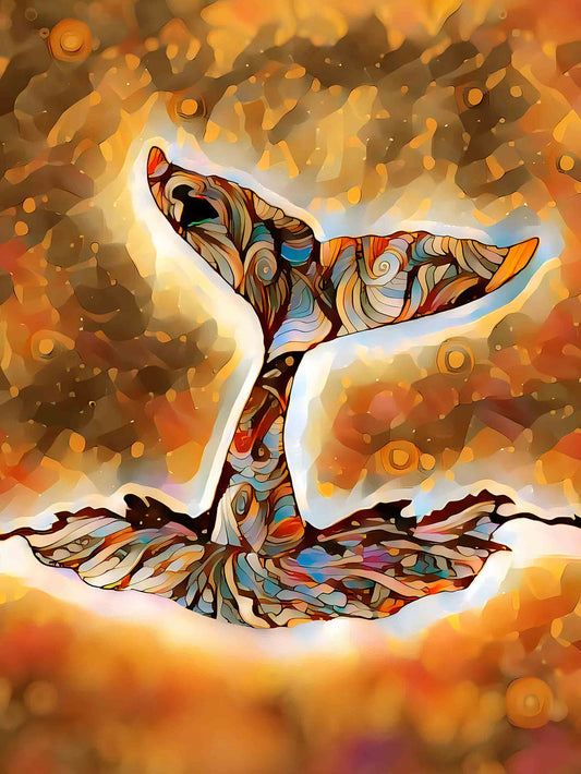 Whale Tale in a Starry Night