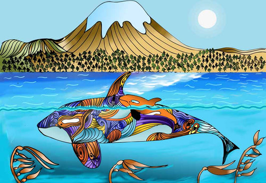 J62 and her Mom Cruising in the Salish Sea