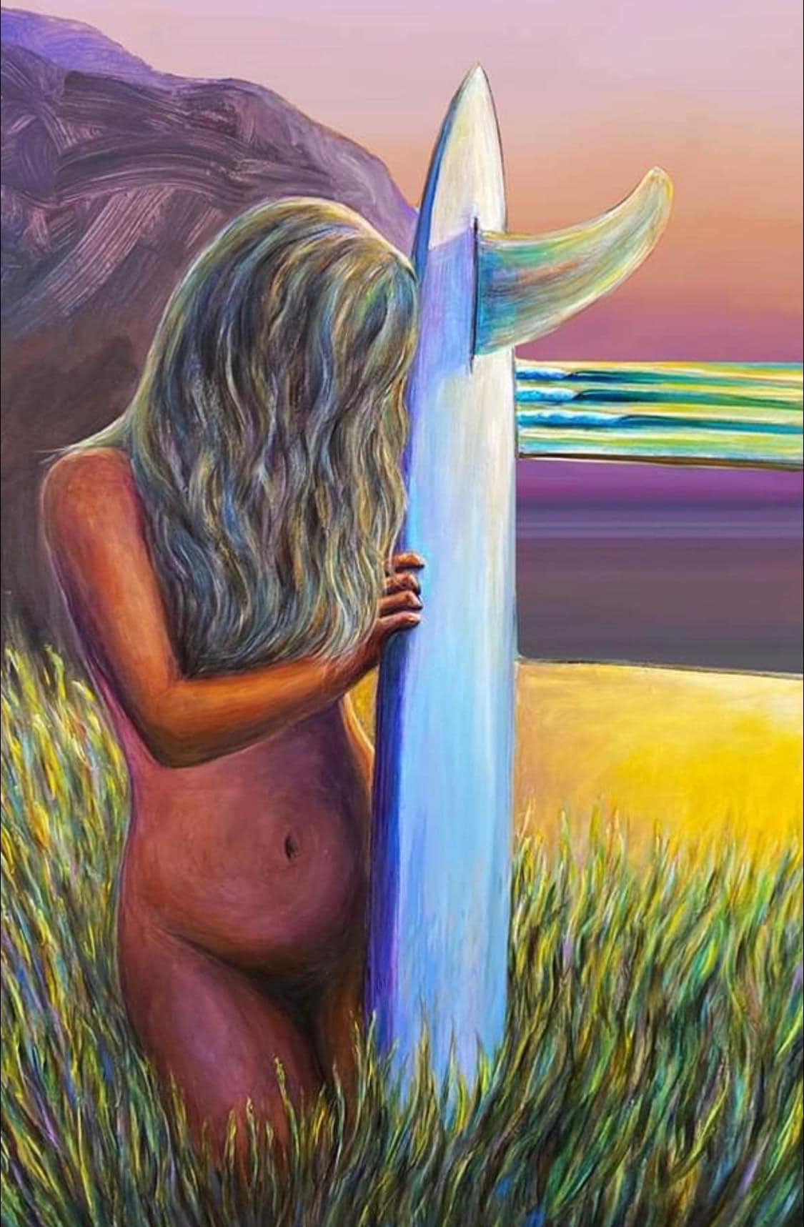 Surfer Girl Sunset