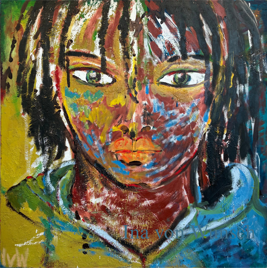 Young Marin Rasta / Junger Rastafari aus Marin/Jeune Homme Rastafari de Marin. Naples Green - One